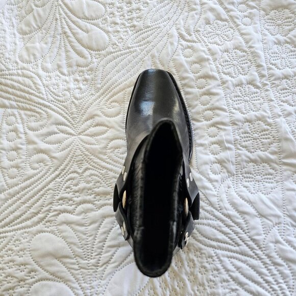 ONE BOOT, RIGHT FOOT, Re/Done Short Cavalry Boot Black Leather, Italy, Size 37 - Picture 11 of 11